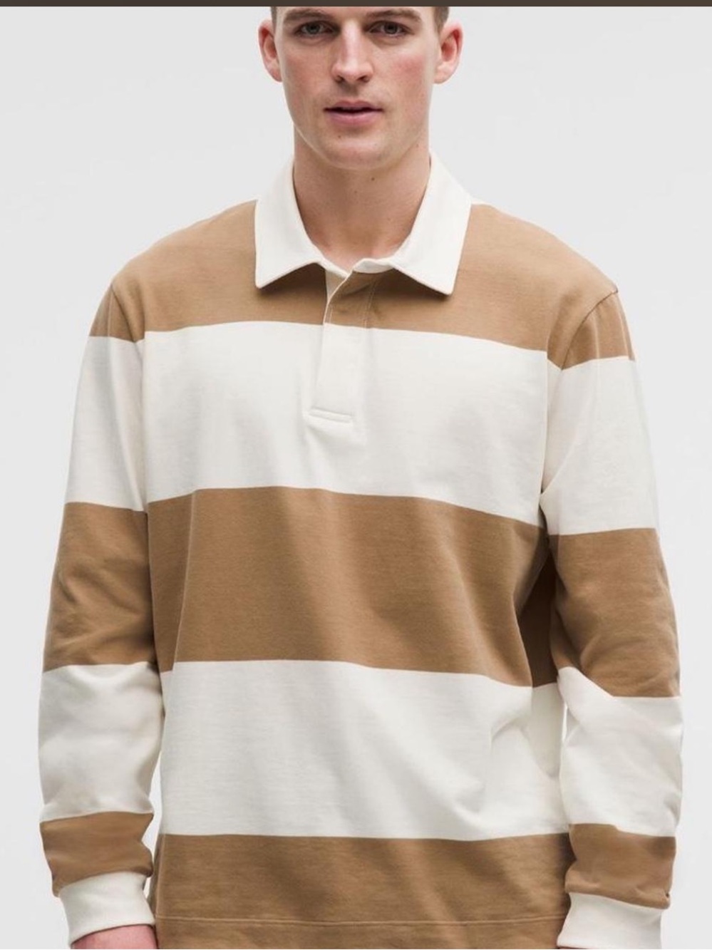 Lululemon Mens Two-Tone Sweatshirt — Cream & Camel #lululemon new with tags.